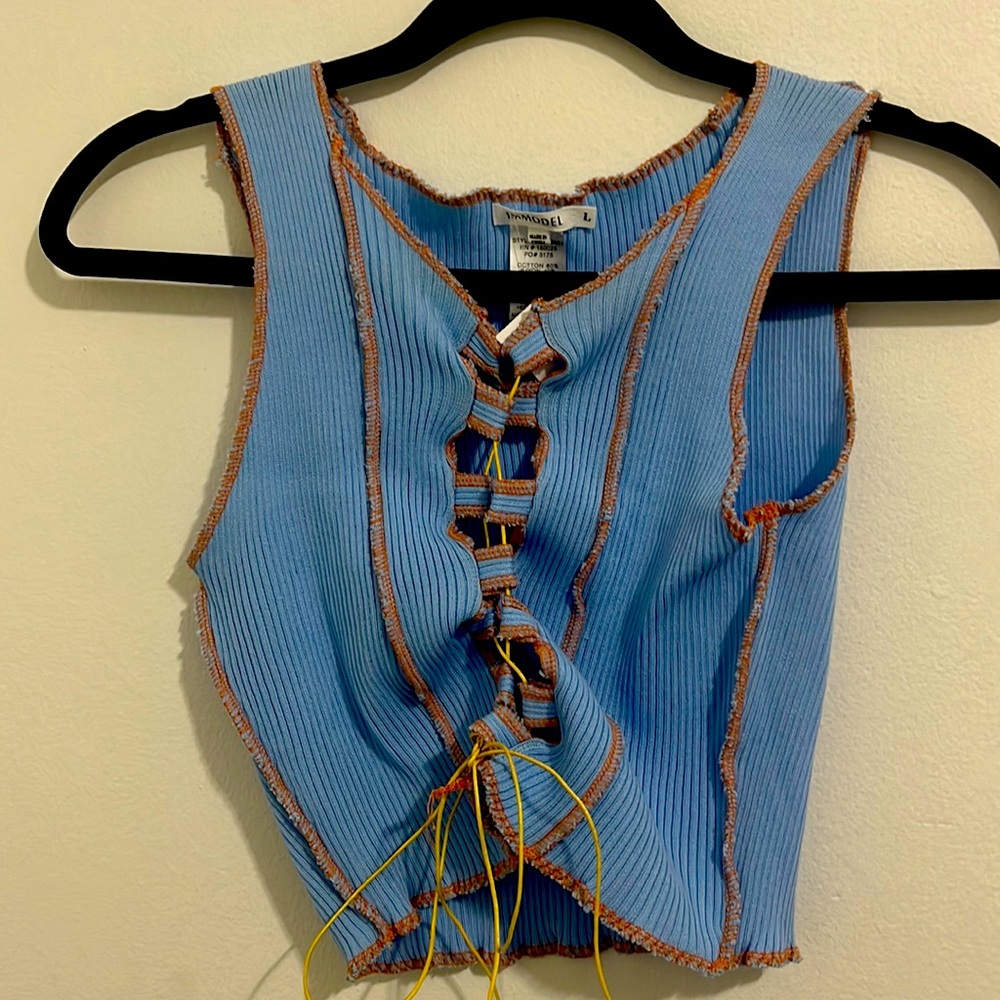 Baby blue Tank top from Immodel size L